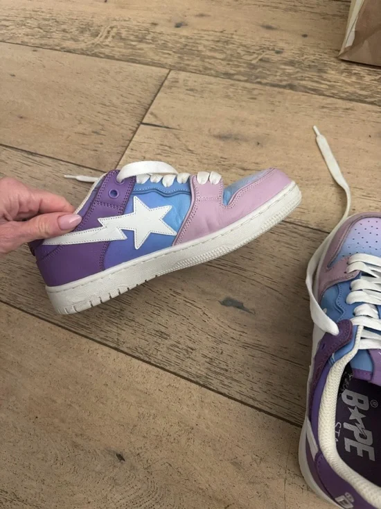 Bape Pastel Gradient BAPE STA Sneakers - Pink, Purple, Blue - Picture 3 of 4